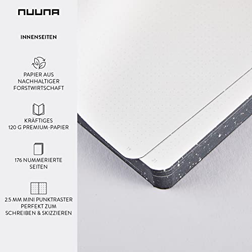 Cuaderno nuuna de piel con diseño de la Vía Láctea para regalar 5