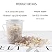 0.96LB Natural Crushed Stones Aquarium Gravel Vase Filler Succulent Rocks Fish Tank Decor Pebbles Polished Irregular Shaped Bulk - White