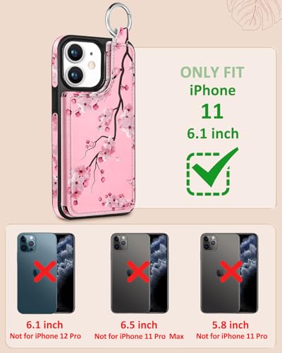 Shorogyt for iPhone 11 Wallet Case, Floral - image 2