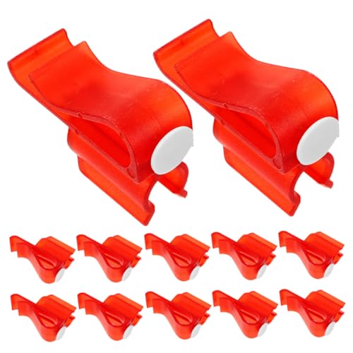 LIFKOME 12個ゴルフクラブ用プラスチックパタークリップ 軽量耐久性設計 クラブ固定で移動時の損傷防止 ゴルフバッグ用多機能アクセサリー