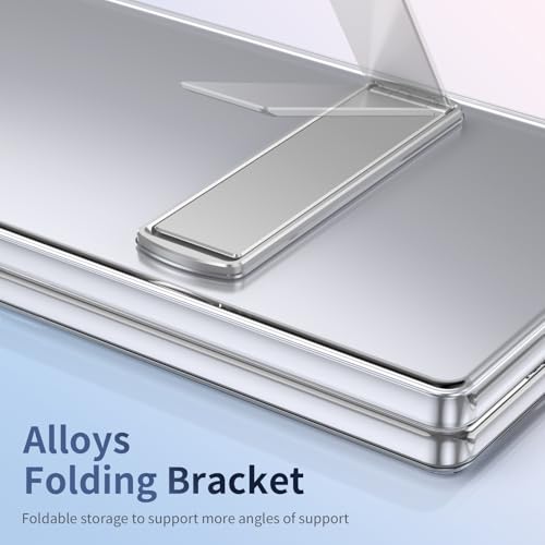 Coque Galaxy Z Fold 6 antichoc transparente finition argent premium