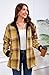 Fozexi Women's Sherpa Lined Jackets Sherpa Turn-Down Collar Full Zip Fleece Flannel Jacket for Women Trendy Yellow X-Small