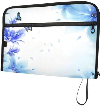 Miniatura 8 de Carpeta de archivos expandible con asa oculta, organizador de documentos de 13 bolsillos con cremallera, carpetas de acordeón tamaño carta A4 para