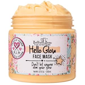 Bella & Bear Hello Glow Face Mask for refining and brightening – Vegan – 6.7oz