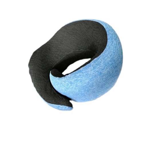 ZBDP - 1 almohada de viaje en forma de U, almohada de espuma viscoelástica, cómoda y transpirable, lavable a máquina, suave y de rebote rápido