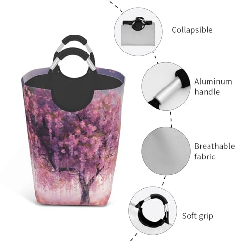 Panier à linge pliable en forme d'arbre floral grand modèle stable