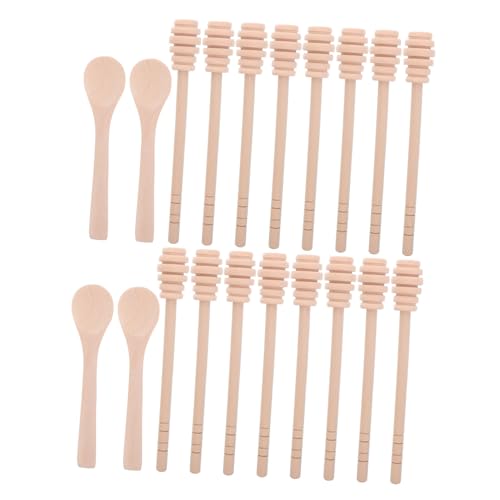 Cabilock ハニースプーン ハニカムひしゃく ハニースターラー 蜂蜜のかき混ぜるスプーン 養蜂ツール 蜂蜜混合スティ 再利用可能