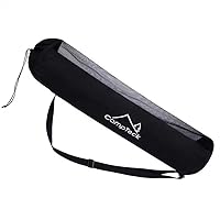 CampTeck U7266 Polyester Zugband Balltasche (5 x Bälle der Größe 5) Fussballtasche Ballsäcke mit Schulterriemen - Schwarz