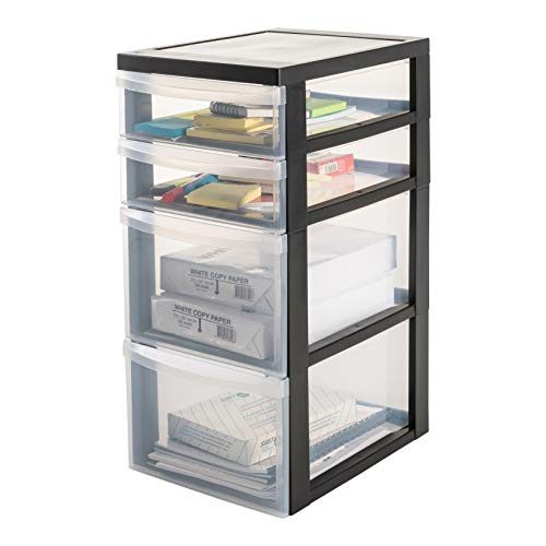 Iris Ohyama, Toren, Ladekast, Kunststof opbergorganizer met ergonomisch handvat, 7+15L, 4 lades, Met wielen, BPA vrij… - Image 3