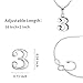 925 Sterling Silver Number 1 Charms Pendant Necklace with Chain (One)