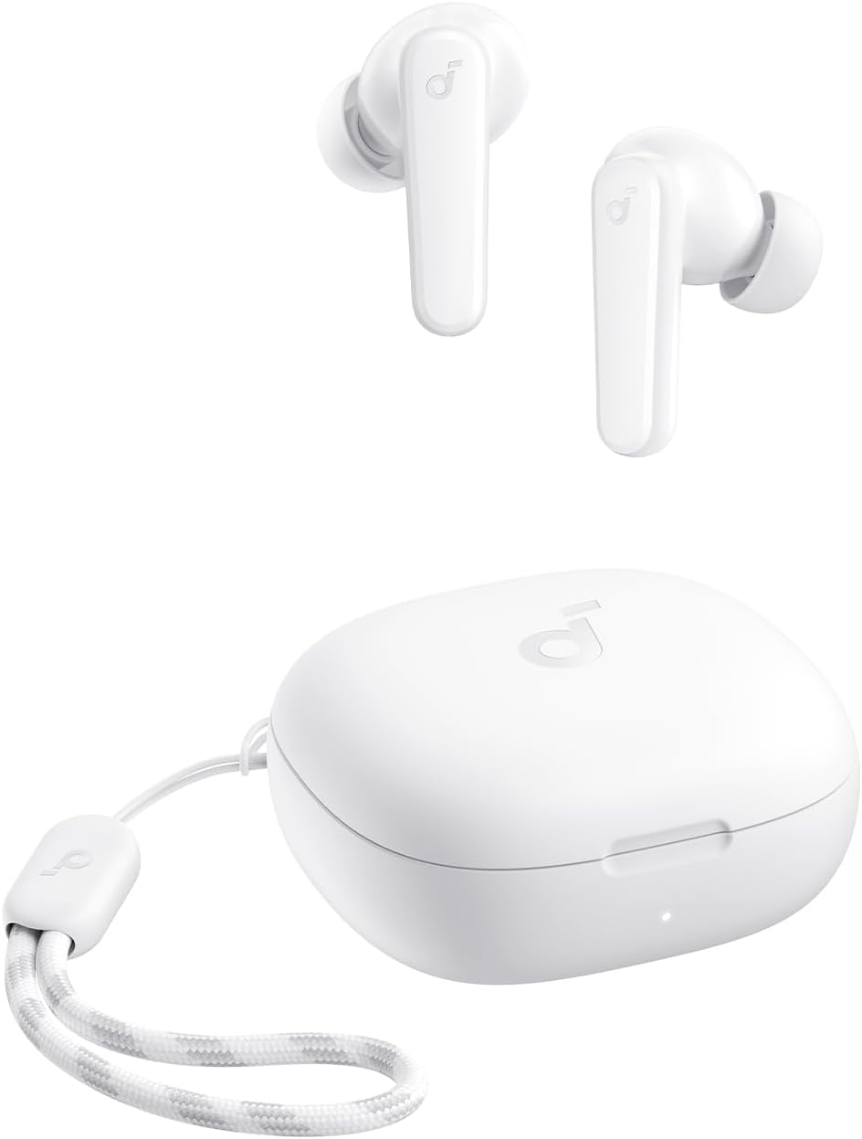 Anker Soundcore P20i Kulak İçi Bluetooth Kulaklık, 10 mm Sürücüler, Ayarlanabilir EQ, 30 Saat Çalma Süresi, IPX5 Su Geçirmez, Yapay Zekalı 2 Mikrofon, Beyaz - A3949