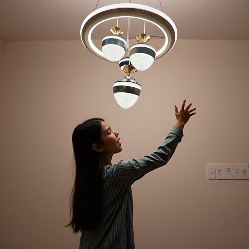 Image of LED Chandelier for Living Room, Hanging Lamp for Bedroom, Hanging Light for Home Decoration (RGB) (CH52)