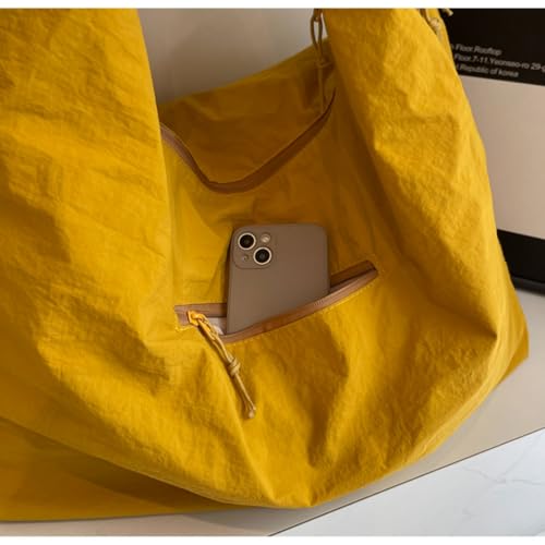 Bolso tote ligero de nailon con asa superior y correas acolchadas, impermeable, con múltiples bolsillos y cierre de cremallera, para trabajo y uso diario miniatura 7