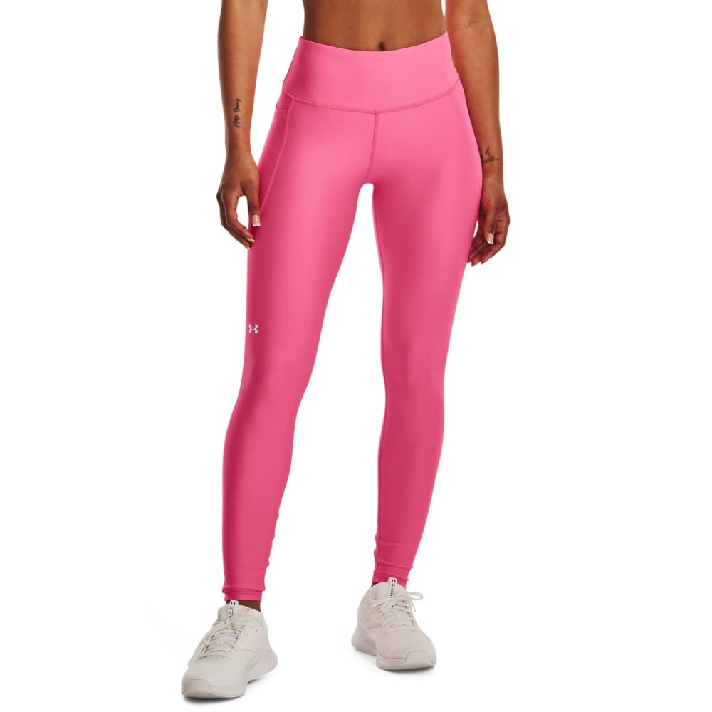 Under Armour Women's Pink Heatgear Performance Tights L