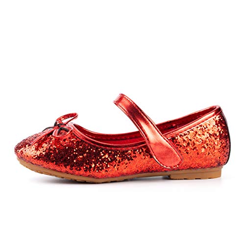 Nova Footwear Nova Utopia Toddler Little Girls Ballet Flat Shoes,Nf Utopia Girl Nfgf312N3 Red 13 thumb #2