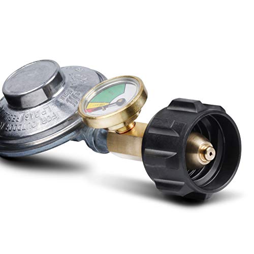 Gassaf 2 Feet Y Splitter Propane Regulator, 2 Hose Low Pressure Regulator Kit For Most Lp Gas Grill, Heater, Camping Stove And Fire Pit Table #TOP4