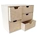 Creative Deco Pequeña Cajonera Madera | 5 Cajones | 36 x 20...