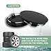 Anyhut 4 PCS Wheel Center Caps, 2.36in X 2.2in X 0.57in Snap-In Center Caps, Waterproof & Durable Center Caps for Rims, Universal Car Center Cap for Most Cars (Black)