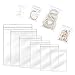 AIEX 120 Pièces Sacs à Bijoux en Plastique Transparent, Étanches à l'Eau Sachets Plastiques Zip Sac de Rangement Anti-Oxydation Sachets Zip pour Bijoux Colliers Boucles d'Oreilles Bagues (6 Tailles)