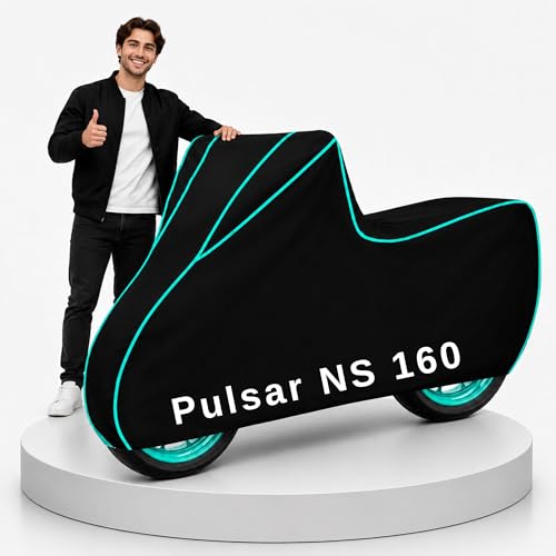 Image of My NEW Covers 100% Water Resistance Pulsar NS 160 Bike Cover | Taffeta Body Cover for Rain & Sun | UV Protection, Dustproof, Scratch Resistant, Windproof, Heat Resistant, Vehicle Specific Fit