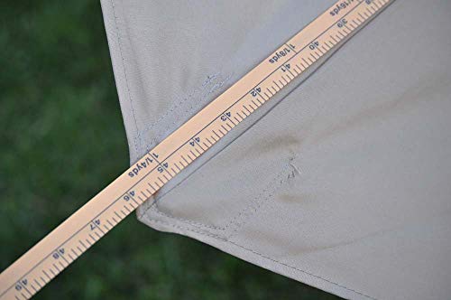 BELLRINO DECOR 7.5 ft 6 Ribs Replacement STRONG & THICK Patio Umbrella Canopy Cover (Canopy Only) - PEACOCK BLUE by BELLRINO - Image 6