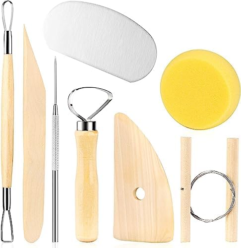 CLAY POTTERY TOOL KITS 8 PC SET Ceramics Wax Carving Sculpting Molding image 5