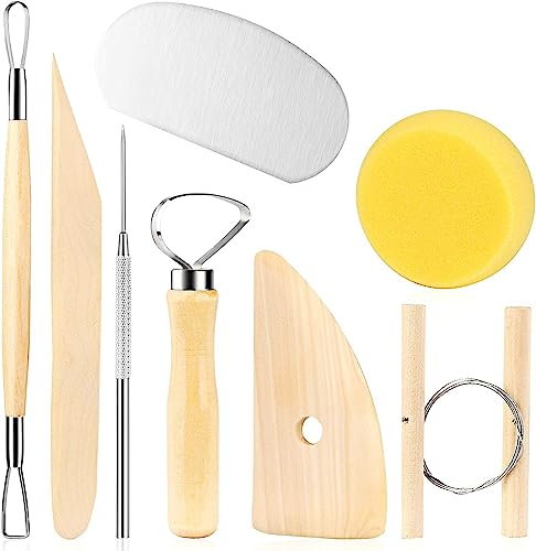CLAY POTTERY TOOL KITS 8 PC SET Ceramics Wax Carving Sculpting Molding