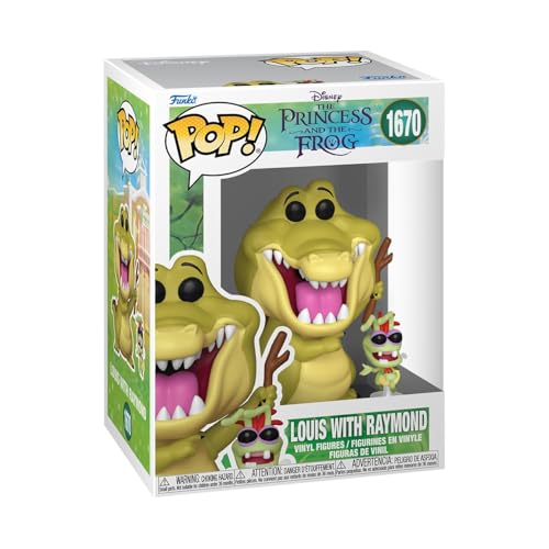 Funko Pop! & Buddy: The Princess And The Frog - Louis The Alligator With Raymond - la Principessa e il Ranocchio - Figura in Vinile da Collezione - Idea Regalo - Merchandising Ufficiale