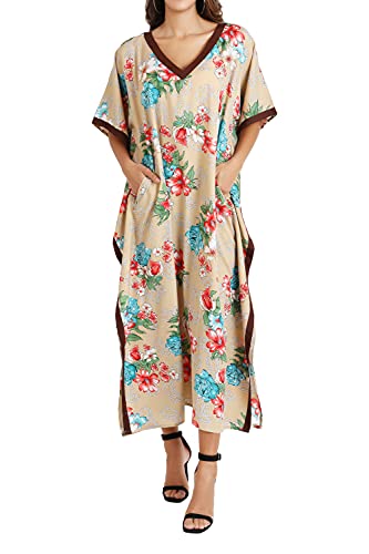 Image of Miss Lavish London Women's Kaftan- Kaftan Dress for Casual, Party, Evening, Vacation and Everyday Wear