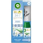 Air Wick Automatic Air Freshener Freshmatic Spray Kit, Crisp Linen & Lilac, 1 Gadget & 1 Refills (250ml), Natural Essential Oils, Last up to 70 Days, Air freshener
