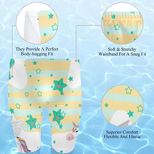 Bañador de natación resistente tipo bóxer con estampado multicolor de estrellas 2