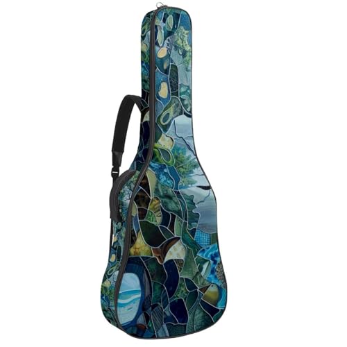 Sac pour guitare acoustique au style abstrait pour le studio
