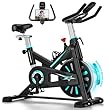 Advamsoler Heimtrainer Fahrrad, Ergometer Hometrainer Fahrrad mit LCD-Monitor & Tablet-Halter, Leises Inoor Spinning Bike für Cardio-Training zu Hause