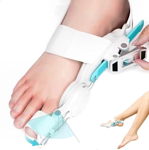 Upgraded-Fit Bunion Corrector for Women Men Big Toe, Ultra-Comfy Orthopedic Bunion Splint with Thickened-Pad for Bunion Relief, Adjustable Big Toe Straightener Fit for Right/Left Feet Bunion Correction (1PCS)