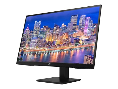 Image of HP P27h G4 27 Inch IPS LED FHD Backlit Monitor 2-Pack Bundle with Integrated Speakers, Fully Adjustable Desk Mount Monitor Stand