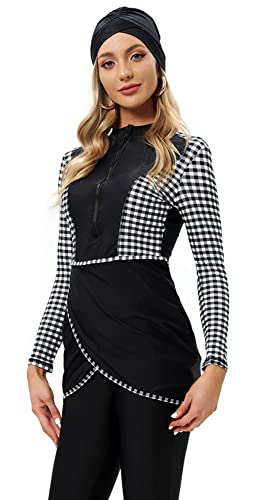 Alaysom Muslim Swimsuits for Women Modest Islamic Arabic Swimwear Burkini Hijab Swimming Beachwear Long Sleeve Surfing Suit (4XL, 3) Alaysom Muslim Swimsuits for Women Modest Islamic Arabic Swimwear Burkini Hijab Swimming Beachwear Long Sleeve Surfing Suit (4XL, 3)