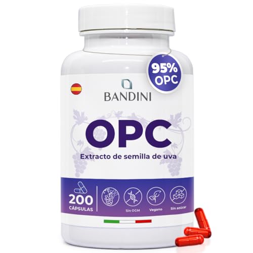 Bandini Extracto de Semilla de Uva 200 Cápsulas