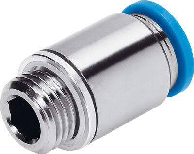 FESTO 186108 QS-G1/4-6-I PUSH-IN FITTING - SUPPLIED IN PACK OF 10
