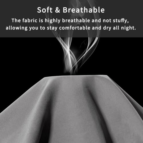Image of Body Pillow Pillowcase with Zipper 1 piece,Dark Gray,20 inchx54 inch