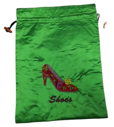 Sacchetti per scarpe con tacco alto in seta riutilizzabile con coulisse per le donne borsa portatile da viaggio per la casa sacchetto di stoccaggio per da ricamo fine da imballaggio con