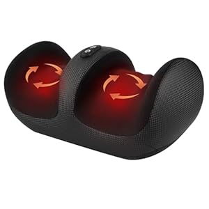 Nekteck Shiatsu Foot Massager with Heat, Foot and Calf Massager with Massage Roller, Lightweight and Compact Foot Massage Suitable for Offices and Home