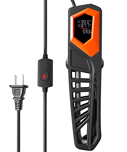 Image of HITOP 800W Titanium Aquarium Heater - with External Controller Submersible Heater for Large Fish Tank up to 250 Gallon, Shatterproof Heater for Fish or Turtle Saltwater and Fresh Water