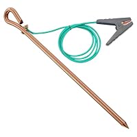 Kupfer-Erdungsstab 45 Cm Mit PVC-Kabel & Krokod Produktbild-Vorschau 3
