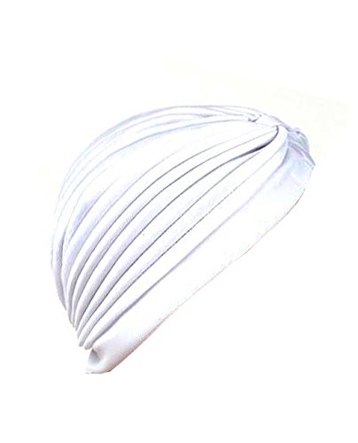 Preisvergleich Produktbild NYFASHION101 Klassischer Turban Kopfbedeckung für Damen. Guter Ideal bei Haarverlust. MK5016-Weiß