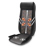 Snailax Back Massager for Back Pain Deep Tissue - Rolling Kneading Seat Massager with Heat, Massage Chair Pad, Shiatsu Massager for Back, Gift