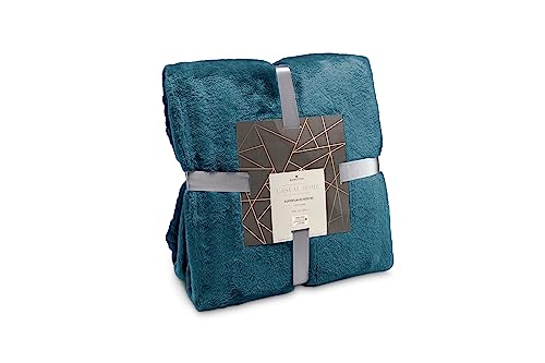 Römer Wellness Superflauschdecke Türkis – 150 x 200 cm, 320 g/m², weich, flauschig, antistatisch, ganzjährig als Wohndecke einsetzbar, Oeko-TEX 100