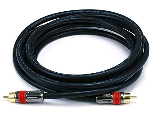 Monoprice 10ft Coaxial Audio/Video RCA CL2 Rated Cable - RG6/U 75ohm (for S/PDIF, Digital Coax...