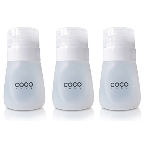 CocoTube Coconut Oil Dispenser Bottle: An Easy Container to Dispense and Store Your Coconut Oil (3-Pack; Clear)