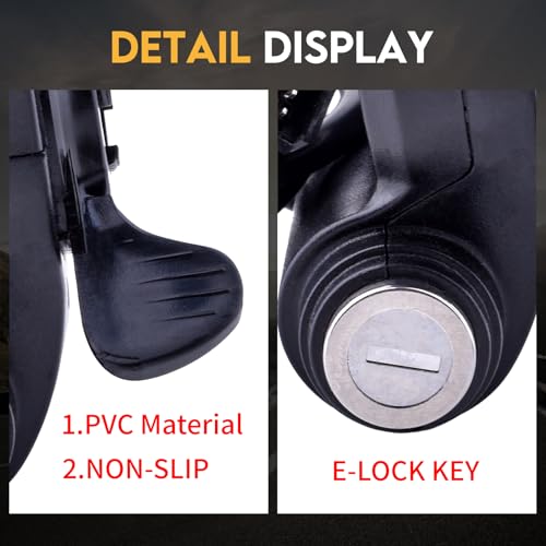 Image of Universal 12V-96V Anti-Theft Ebike Key Ignition LED Display Thumb Throttle | Fits 7 /8 inch (22mm) Handlebar, Digital Battery Voltage Display, Simple 5-Pin Wiring, Speed Accelerator for E-Scooter Replacement
