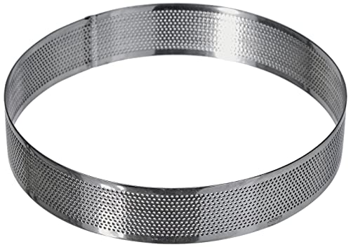 LACOR 68548 Cercle Rond perforé Acier Inoxydable Gris 18 x 18 x 4 cm